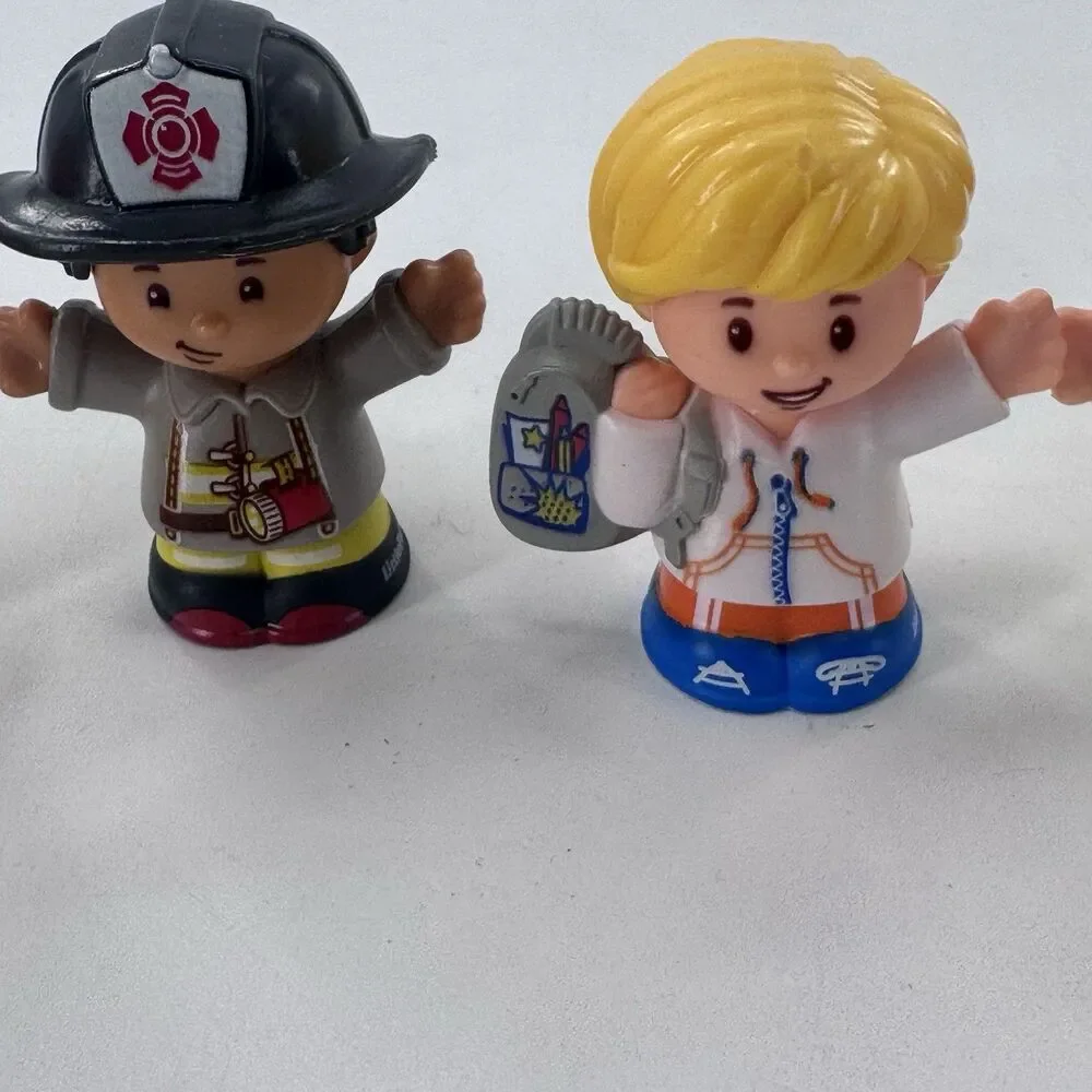 Lot of 6 Little People Figures Various Characters Careers Fireman Doctor